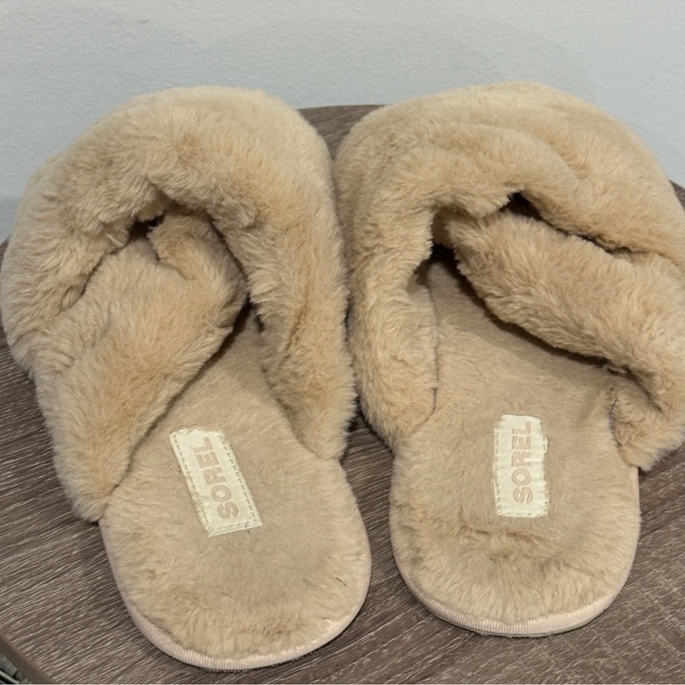 Sorel Faux Fur Slide Slippers - Picture 4 of 7